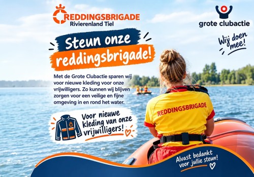 Steun onze Reddingsbrigade met de Grote Clubactie