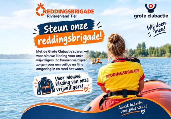 Steun onze Reddingsbrigade met de Grote Clubactie